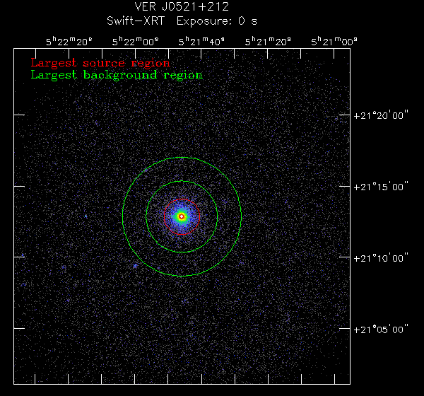 Summed PC image of VER J0521+212