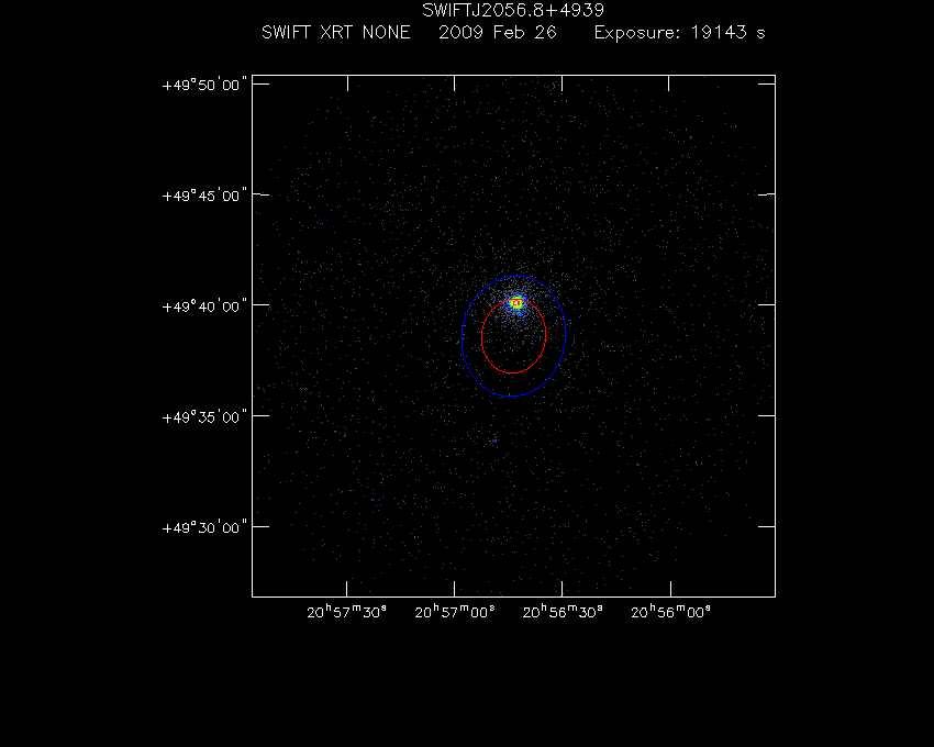 Swift-XRT image of the field for 1FGL J2056.7+4938