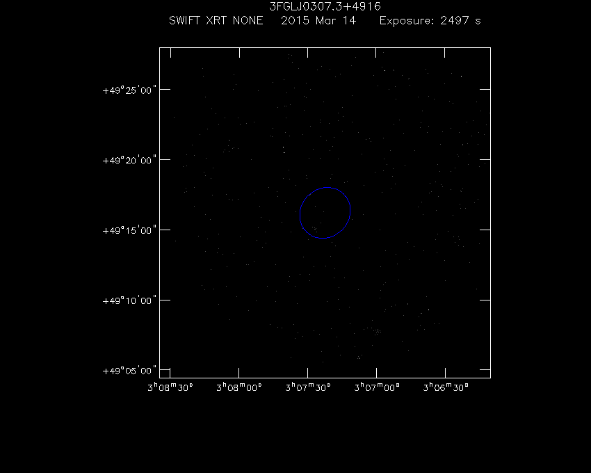 Swift-XRT image of the field for 3FGL J0307.3+4916