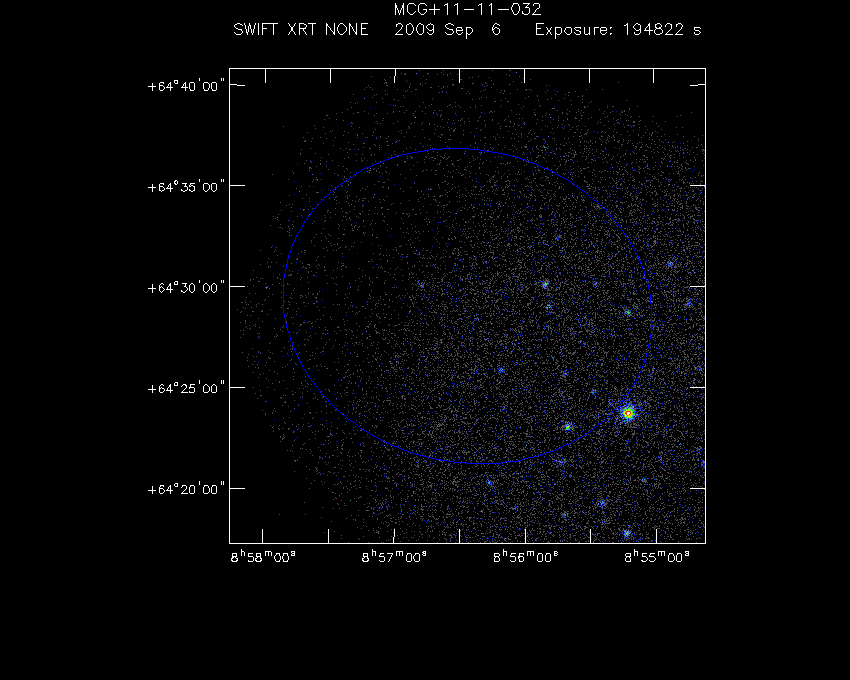 Swift-XRT image of the field for 3FGL J0856.4+6429