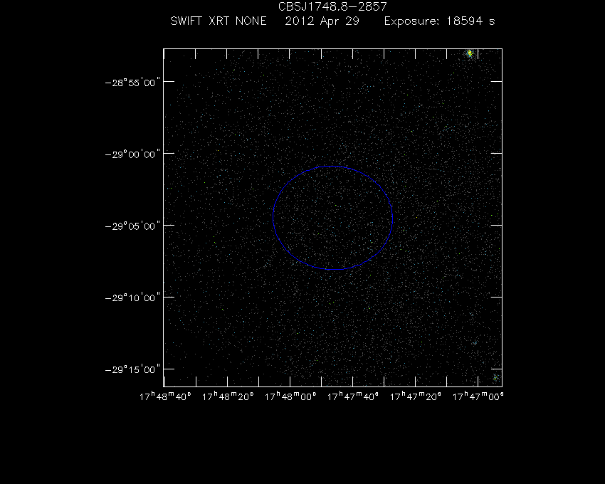Swift-XRT image of the field for 3FGL J1747.7-2904