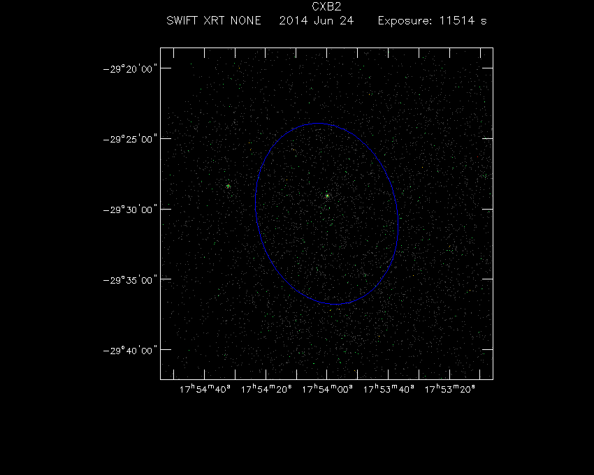 Swift-XRT image of the field for 3FGL J1754.0-2930