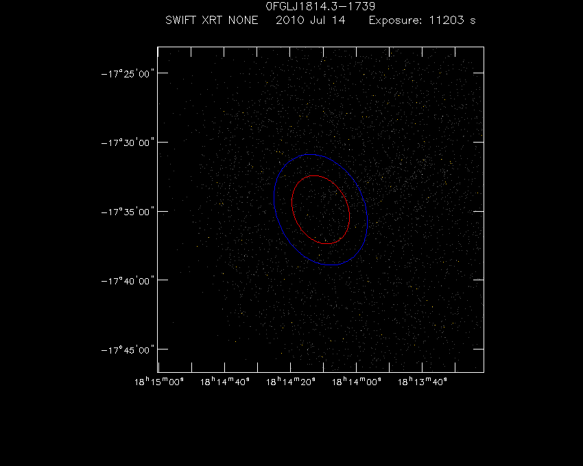Swift-XRT image of the field for 3FGL J1814.1-1734c