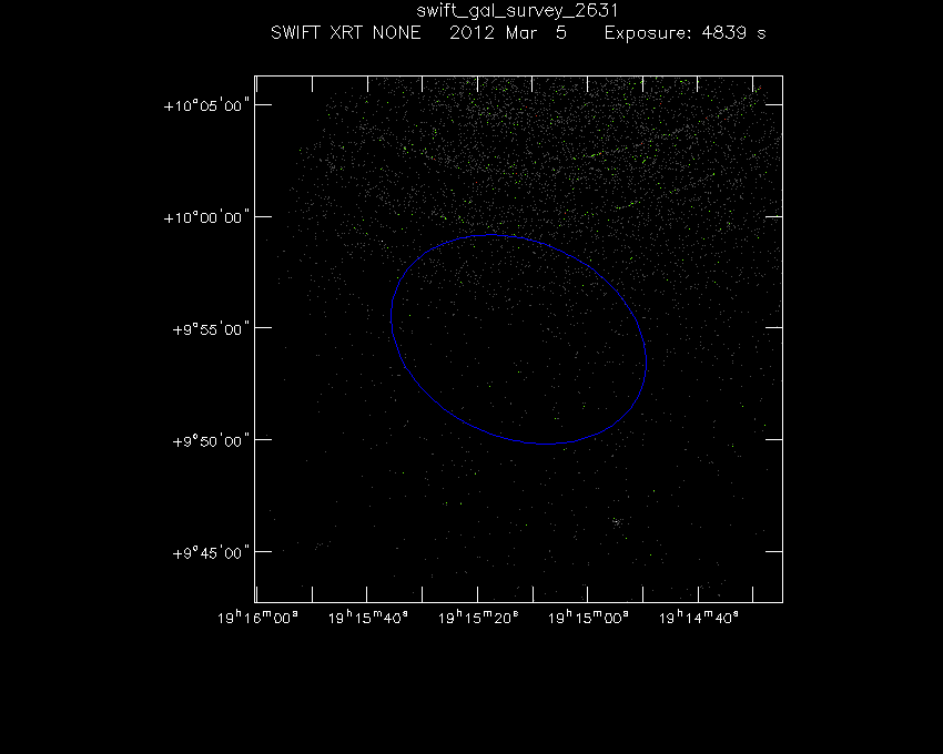 Swift-XRT image of the field for 3FGL J1915.2+0954