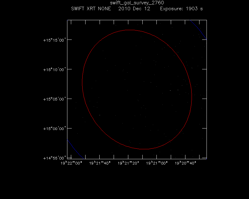 Swift-XRT image of the field for 3FGL J1921.2+1506