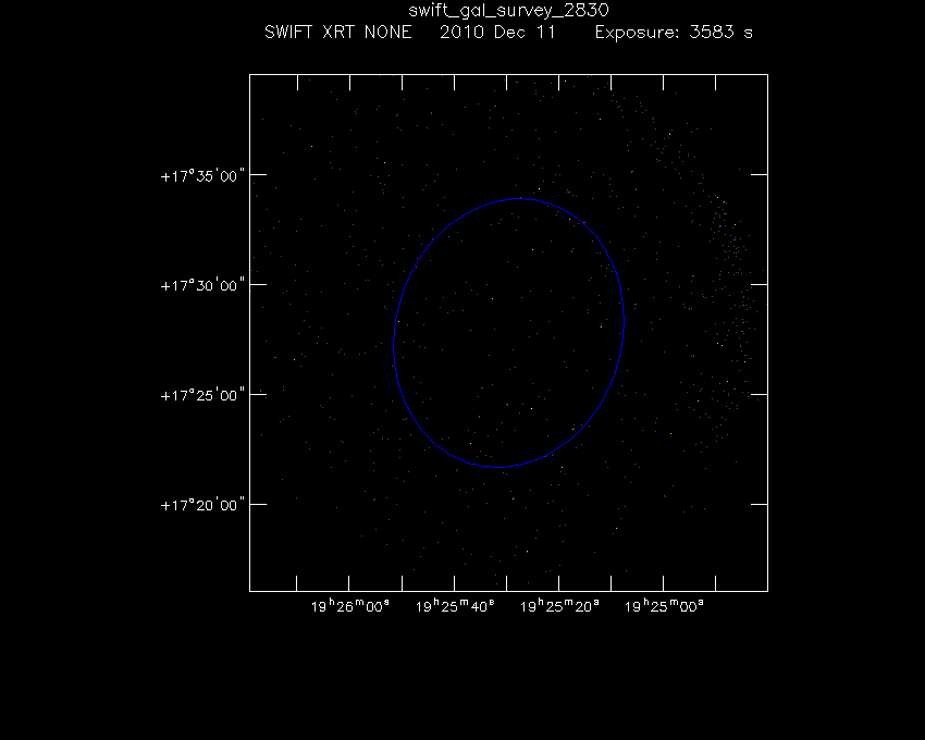 Swift-XRT image of the field for 3FGL J1925.4+1727
