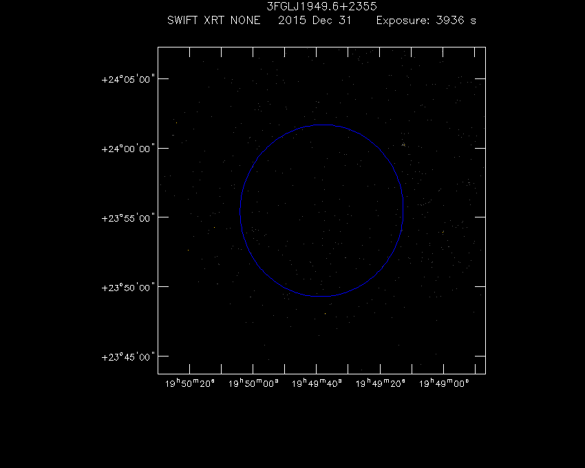 Swift-XRT image of the field for 3FGL J1949.6+2355