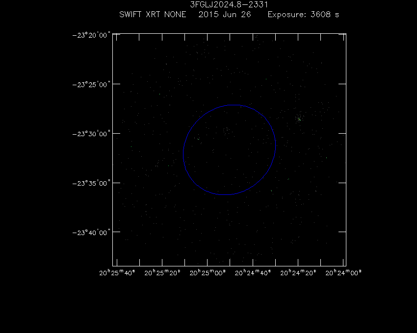 Swift-XRT image of the field for 3FGL J2024.8-2331