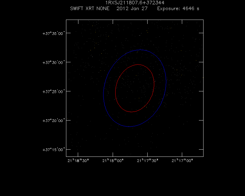 Swift-XRT image of the field for 3FGL J2117.6+3725