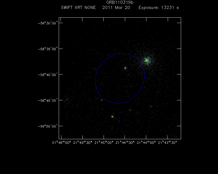 Swift-XRT image of the field for 3FGL J2144.6-5640