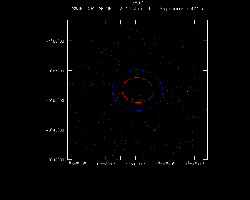 Swift-XRT image of the field for 4FGL J0154.6+0051